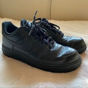 Black Nike Air Force 1s